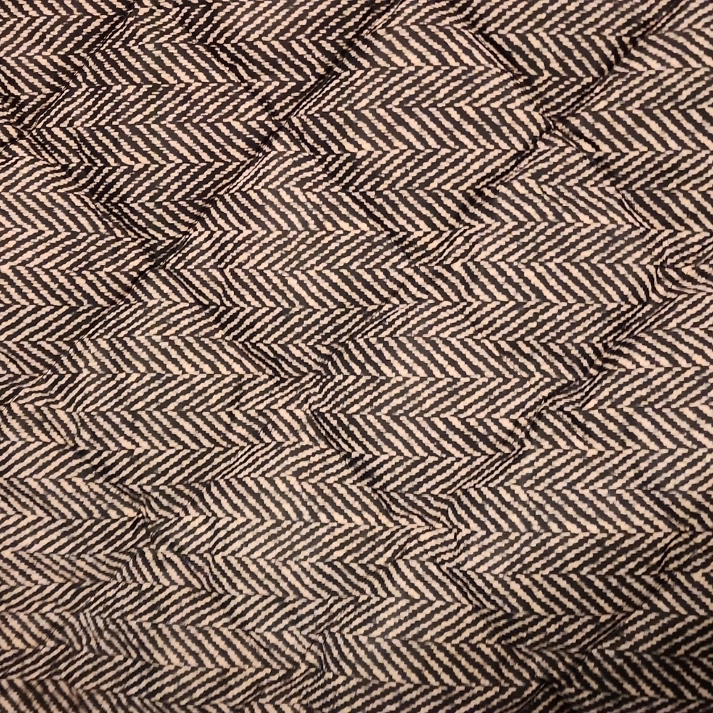 J.CREW Womens Small Printed Quilted Down Puffer Vest Herringbone Full Zip - Picture 5 of 5